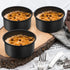 P&P CHEF 4 Inch Mini Cake Pan Set of 3, Non-Stick Round Baking Cake Pans Tins for Small Tier Smash Cakes, Non-Toxic & Solid, Stainless Steel Core ...