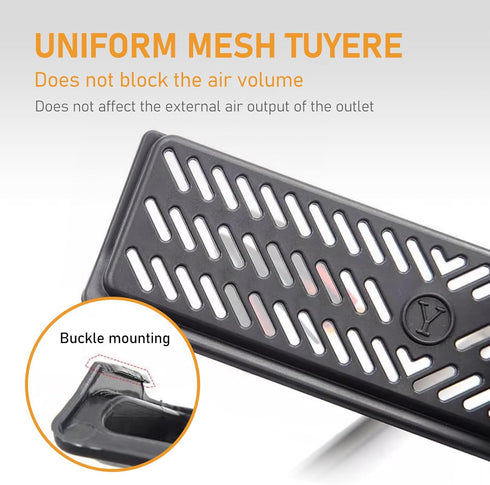 Pack-2 Car Under Seat Air Outlet Vent Cover, Car Backseat Air Vent Cover, Waterproof Backseat Air Flow Vent Grille Protector Compatible with Tesla...