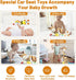 Stuffed Giraffe Spiral Car Seat Toys, 0-6 months Stroller Activity Baby Infant Carseat Toys Hanging Including Bee Rattles| Flower Mirror| Rainbow ...