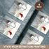 3dRose CST_18581_3 Cardinal and Snowman in Winter Ceramic Tile Coasters (Set of 4)...