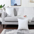 MANDIOO Pack of 2 Pure Snow White Faux Fur Fuzzy Cozy Soft Decorative Throw Pillow Covers Set Cushion Cases Pillowcases for Sofa Bedroom Car 16x16...