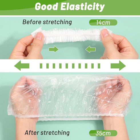 300Pcs Reusable Elastic Food Bowl Storage Covers, Sublaga Bowl Covers, Dish Plate Covers, Alternative to foil, Plastic Wrap,BPA Free...