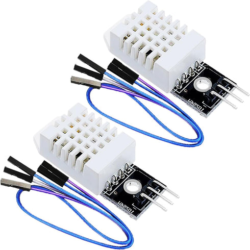 2Pcs DHT22/AM2302 Digital Temperature - Humidity Sensor Module DC 3.3-5 Volt Temp Humidity Gauge Monitor with Wire Replace SHT11 SHT15 for Arduino...