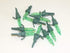 10 LED Green 3.4 Volt .068 Watt Mini Bulb Christmas Light Bulbs Tree Light Replacement Indoor Outdoor...