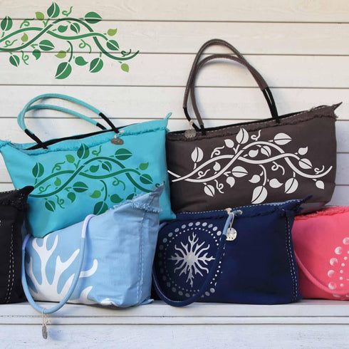 FINGERINSPIRE Vine Leaves Stencil Template 11.7x8.3 inch Plastic Vine Drawing Painting Stencils Rectangle Reusable Stencils for Painting and DIY P...