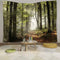 DZGlobal Forest Pathway in the Misty Mountain Tapestry Wall Hanging Art Nature Landscape Tapestries 80W X 60L Inch Home Decor for Living Room Bedr...