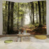 DZGlobal Forest Pathway in the Misty Mountain Tapestry Wall Hanging Art Nature Landscape Tapestries 80W X 60L Inch Home Decor for Living Room Bedr...