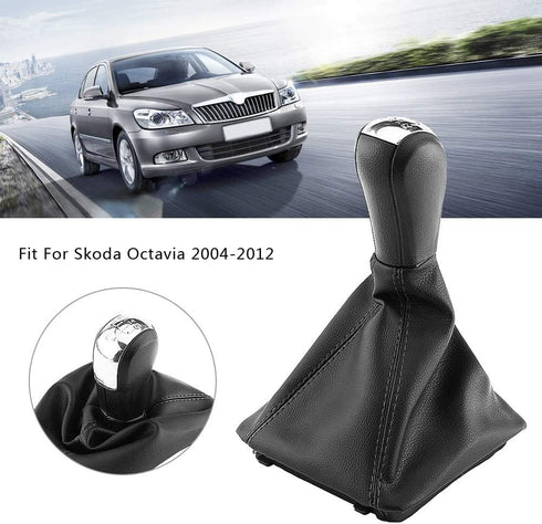 5 Speed Manual Automatic Car Gear Shift Knob Boot Gaiter Cover...