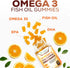 Omega 3 Fish Oil Gummies, Heart Healthy Omega 3 Gummy Supplement with High Absorption DHA & EPA, Extra Strength Joint & Brain Support, Omega 3 Fis...
