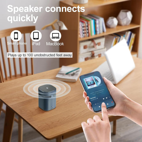 4-in-1 Wireless Charger Stand,Foldable Wireless Charging Station with Speaker - Magnetic Charger Dock for iPhone 15/14/13/12 Pro/Max/Plus, AirPods...