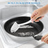 SetSail Dish Brush with Handle, 2 Pack Stiff Bristles Dish Scrubber with Built-in Scraper Dish Scrub Brushes for Cleaning Dishes, Pots and Pans, K...