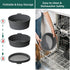 Slow Cooker Liners, Foldable Reusable Silicone Cooking Liners Compatible with Crock-Pot & Hamilton Beach Oval 6-7 QT, Leakproof Dishwasher Safe Sl...