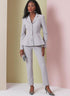 Vogue Misses' Fitted Lined Peplum Jacket, Skirt and Tapered Pants Sewing Pattern Packet, Design Code V2018, Sizes 12-14-16-18-20, Multicolor...