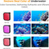 K&F Concept Waterproof Case with Dive Filters Compatible with GoPro Hero 12/11/10/9 Black, Protective Underwater Dive Housing Case Accessories Kit...