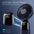 Portable Fan, 4200mAh Battery Operated Fan, 5 Speeds Personal Fan with Base, Digital Display, 180° Ajustable Lash Fan Makeup Fan for Women, Handhe...