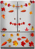 VEYLIN 6 Sheets 200Pcs Thanksgiving Window Clings, Autumn Maple Leaves Window Static Stickers for Thanksgiving Day Window Decoration...