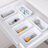 Smart Design Plastic Drawer Organizer - Set of 3-6.75 x 3.75 Inch - Non-Slip Lining and Feet - BPA Free - Utensils, Flatware, Office, Personal Car...