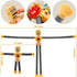 Sensory Fidget Robot Toys LED Light Up for Kid Toddlers, Suction Cup Poseable Action Figures Robot Telescopic Pop Tubes ADHD Autism Travel Toys Pi...