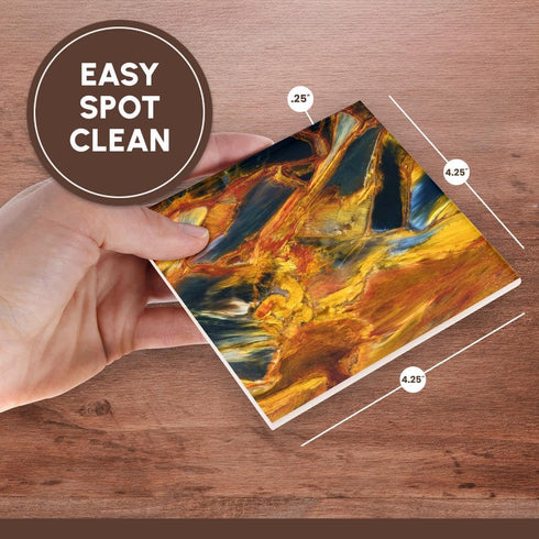 3dRose cst_83365_3 Pietersite Stone in NAmibia, Artistic Abstract NA01 BJA0186 Jaynes Gallery Ceramic Tile Coasters, Set of 4...