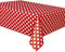 Royal7 2 Pack Red Polka Dot Plastic Rectangle Tablecloth 54"x108"…...