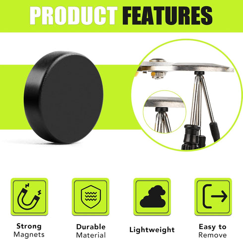 Small Magnets, 120Pack Black Refrigerator Magnets 8x3mm Rare Earth Magnets Neodymium Magnets for Crafts, Whiteboard, Kitchen Cabinet...