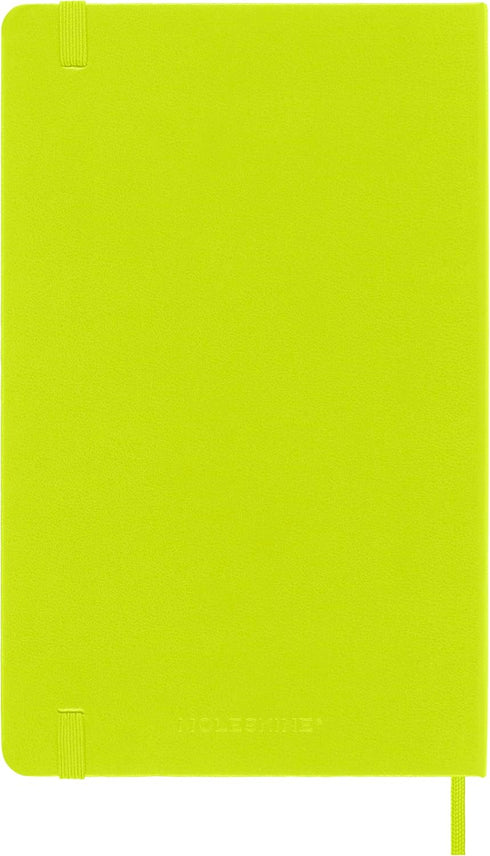 Moleskine Classic Notebook, Hard Cover, Large (5" x 8.25") Plain/Blank, Lemon Green, 240 Pages...