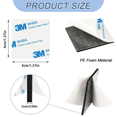 UPINS Double Sided Foam Tape, Double Sided Tape Heavy Duty Strong Adhesive Double Sided Mounting Tape for Walls Picture Poster Crafts (150, Black)...