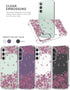 Floral Clear Case for Galaxy S23 FE for Women/Girls,Pretty Phone Cover for Samsung Galaxy S23FE,Flower Design Slim Soft Transparent Drop Proof TPU...