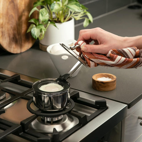RSVP International Endurance Single Egg Poacher Set | Perfectly Poached Eggs | Includes Stainless Steel Pan | Dishwasher Safe...