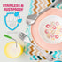 15 Pieces Toddler Kids Utensils Kids Silverware Set Stainless Steel, Safe Baby Utensils 3 Toddler Forks 3 Toddler Spoons 4 Reusable Metal Straws 4...