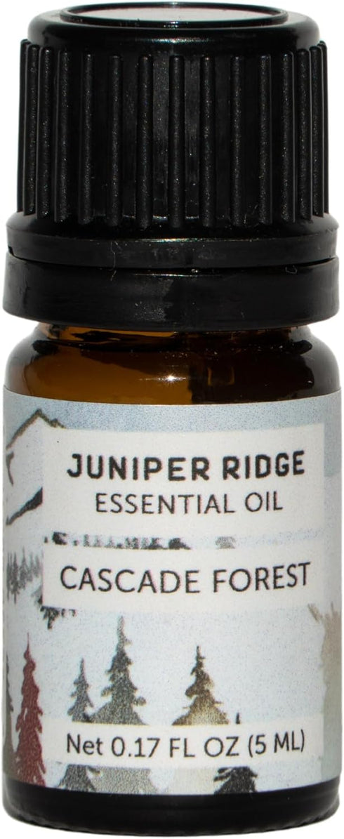 Juniper Ridge Cascade Forest Essential Oil - Crisp Woodsy Autumnal Scent Fragrance with Douglas Fir & Pine Notes - 5ml - Packaging May Vary...
