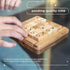 BSIRI Pushing Me Wooden Tic Tac Toe Game- Tabletop Board Games for Farmhouse Decor, Coffee Table Decor, Unique Gifts Fun Gifts for Adults. Perfect...