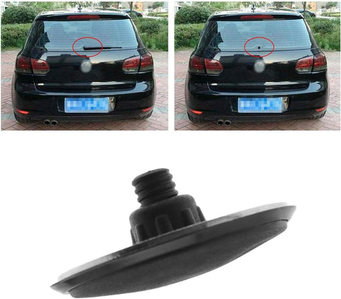 SING F LTD Rear Wiper Delete Kit,Rear Wiper Delete Kit Car Waterproof Block Off Plug Cap for Rear Tailgate Wiper Arm ABS Black 46mm...