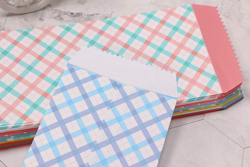 Penta Angel Colored Letter Envelops 50Pc 10 Designs Cute Invitation Gift Note Card Budget Business Envelops for Holiday Money Cash Checks Invoices...