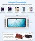 Waterproof Shower Phone Holder with 480° Rotation and Angle Adjustable, Enhanced Sound Quality, Fits Phones up to 7 Inches?White?......