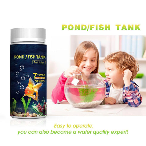 Aquarium Water Test Kit,Aquarium Test Strips,Home Water Quality Test Strips for Well and Tap Test Kit,Testing for pH, Hardness,Total Chlorine,Free...