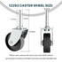 12293 Replacement Wet Dry vacuums Caster wheel Compatible with for Ridgid DeWALT Craftsman,Shop Vac Casters Replacement Parts...
