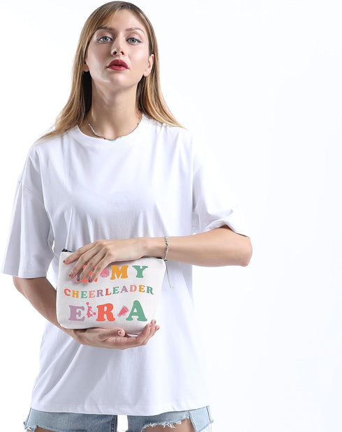 Cheerleader Makeup Cosmetic Bag Cheerleading Gift Cheer Coach Cheerleader Team Gift Makeup Zipper Pouch Travel Bag (IN MY CHEERLEADER ERA)...