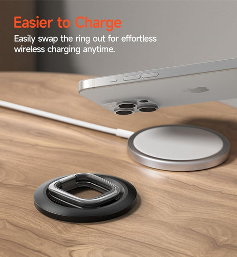 SURITCH for MagSafe Phone Grip, Magnetic Phone Ring Holder for MagSafe, Magnetic Phone Grip Stand Finger Loop Ring Kickstand for iPhone 15 Pro Max...