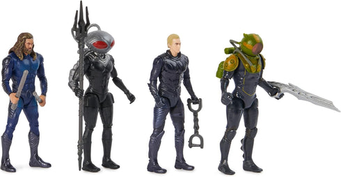 DC Comics, Aquaman Volcanic Island Pack (Amazon Exclusive), 4 Collectible Action Figures with Accessories, Superhero Kids Toys for Boys Ages 3+...