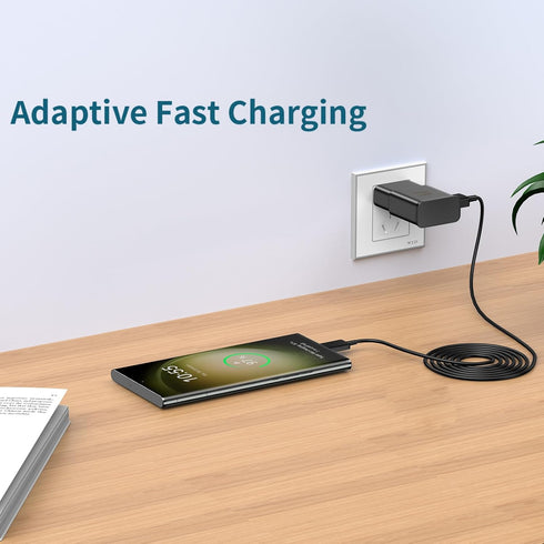 Type C Charger Fast Charging, Android Phone Charger with 8FT USB Type C Cable for Samsung Galaxy S23/S23 Ultra/S22/S21/S20/S20+/S10/S10+/S10e/S9/S...