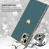 Compatible with iPhone 13 Case Square Luxury Plating Gold for Women Girls Cute Love Heart Pattern Shockproof Raised Full Camera Lens Protection Co...
