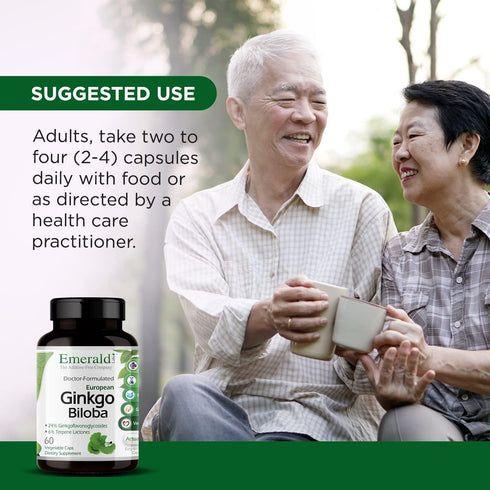 EMERALD LABS Ginkgo Biloba Extract - Brain Health Supplement - Offers Antioxidant & Energy Support - 60 Vegetable Capsules (30-Day Supply)...