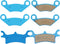Youxmoto Brake Pads Ceramic Fit For Polaris Sportsman 400 450 500 600 700 800 HO EFI 4x4 2002-2014, Fit For Polaris Trail Blazer Boss 250 330 / fo...