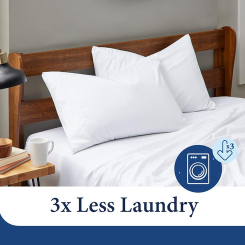Cosy House Collection Luxury Cooling Rayon Derived from Bamboo Blend Ultra Soft Pillow Cases - Cooling & Breathable - Set of 2 Pillowcases with En...