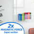 Magnetic Dry Erase Marker Holder, Large Magnetic Pen Holder, Magnetic Marker Holder, Magnetic Glass Whiteboard Holder with Movable Dividers, Stron...