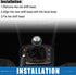 5 Speed Manual Transmission Shift Knob Gear Shifter for Peugeot 307 308 3008 407 5008 807 Plastic Black Silver Tone...