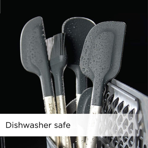 All-Clad Specialty Silicone Kitchen Gadgets Spatula Kitchen Tools, Kitchen Hacks Silver, Stainless Steel and Black...