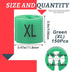 Swpeet 150Pcs Green Plastic Clothes Hanger Size Markers Assortment Kit, XL...
