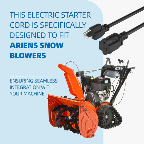 Snow Blower Electric Starter Cord 02483100 Compatible with Ariens Snow Blower SS322 SS522 SS522C, MTD 629-0071, MTD 929-0071, MTD 929-0071B, Tecum...